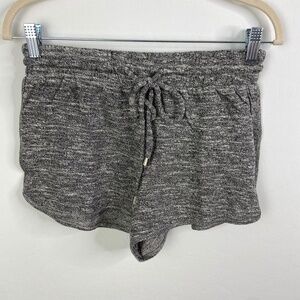 NEW Bugzzi shorts knit pollen tie waist sz Small Gray